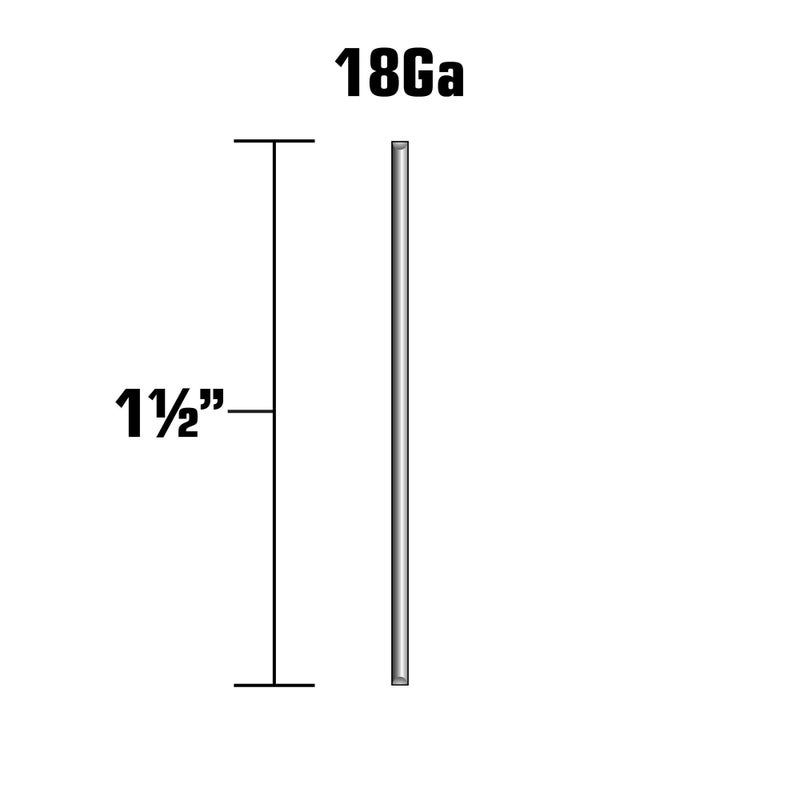 Metabo HPT 1-1/2 Inch 18 Gauge Brad Finish Nail | 5,000 Count | 14107SHPT - Image 1